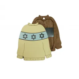 Nadelkasten aus Holz "Gelber Pullover" KF056/80