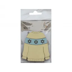 Wooden needle case "Yellow sweater" KF056/80