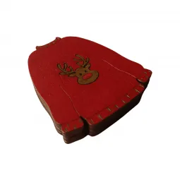 Étui à aiguilles en bois "pull de Noël" KF056/81
