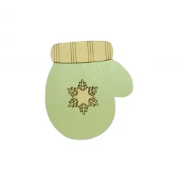 Деревянный игольница "Зеленая варежка" KF056/82