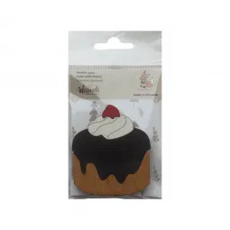 Деревянный футляр для игл "Торт с вишней" KF056/91