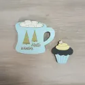 Holz Nadel Etui "Schokoladen Cupcake" KF056/92