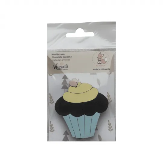 Nadelmäppchen aus Holz "Schokoladen-Cupcake" KF056/92