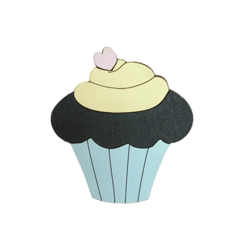 Holz Nadel Etui "Schokoladen Cupcake" KF056/92