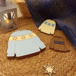 Organiseur de perles "pull bleu" KF027/80