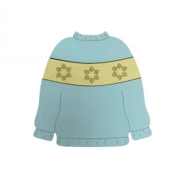 Organiseur de perles "pull bleu" KF027/80