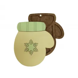 Organisateur de perles "Mitten jaune" KF027/82