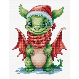 Zählstickerei-Set "Der glückliche Drache" 14x18cm SB1406