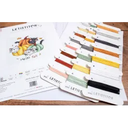 Counted Cross Stitch Kit "Hello Fall" 12x12cm SLETIL8078