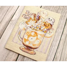 Kit de point de croix compté "Trick or Treat" 13x17cm SLETIL8810