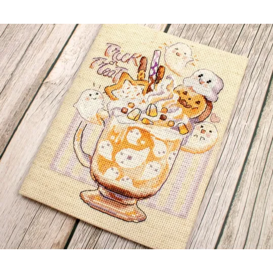 Набор для вышивания крестиком "Сладкий или гадкий" 13x17см SLETIL8810