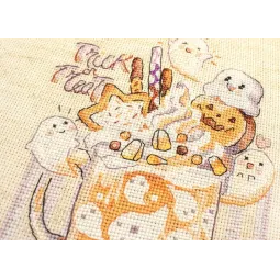 Kit de point de croix compté "Trick or Treat" 13x17cm SLETIL8810