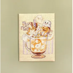 Kit de point de croix compté "Trick or Treat" 13x17cm SLETIL8810