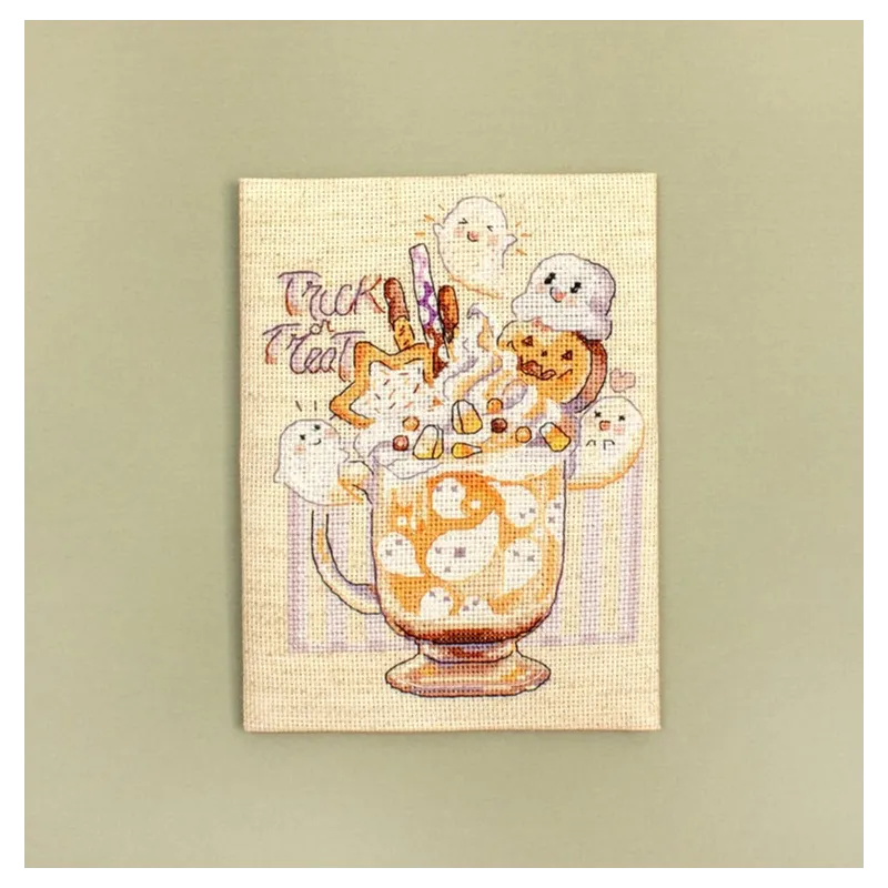 Набор для вышивания крестиком "Сладкий или гадкий" 13x17см SLETIL8810