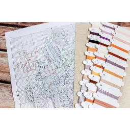 Gezählter Kreuzstich-Set "Süßes oder Saures" 13x17cm SLETIL8810