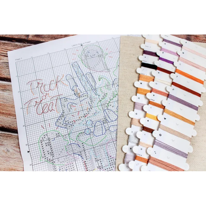 Набор для вышивания крестиком "Сладкий или гадкий" 13x17см SLETIL8810