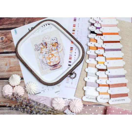 Набор для вышивания крестиком "Сладкий или гадкий" 13x17см SLETIL8810