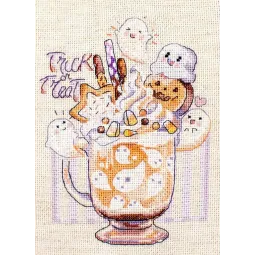 Kit de point de croix compté "Trick or Treat" 13x17cm SLETIL8810