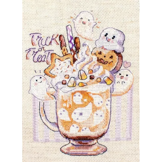 Counted Cross Stitch Kit "Trick or Treat" 13x17cm SLETIL8810