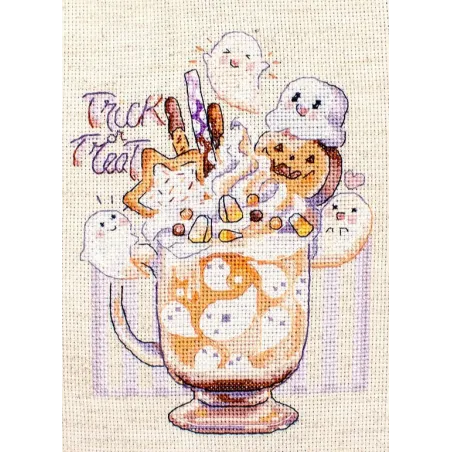 Counted Cross Stitch Kit "Trick or Treat" 13x17cm SLETIL8810