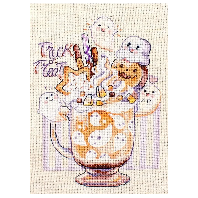 Counted Cross Stitch Kit "Trick or Treat" 13x17cm SLETIL8810