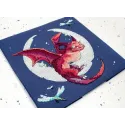 Counted Cross Stitch Kit "Dragon" 20x19cm SLETIL8800