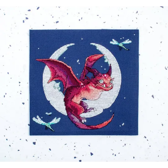 Counted Cross Stitch Kit "Dragon" 20x19cm SLETIL8800