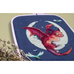 Zählkreuzstich-Set "Drache" 20x19cm SLETIL8800