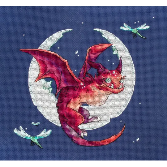 Counted Cross Stitch Kit "Dragon" 20x19cm SLETIL8800