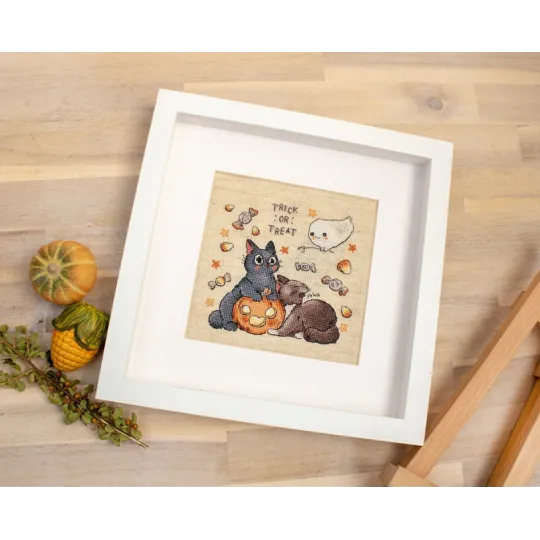 Набор для вышивания крестом «Сладость или гадость» №2 14x13см SLETIL8815