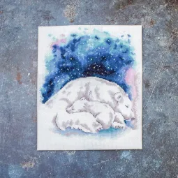Kit de point de croix compté "L’amour de maman" 21x24cm SLETIL8816