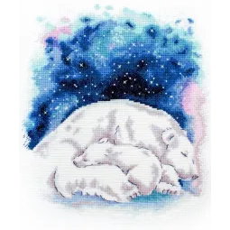 Kit de point de croix compté "L’amour de maman" 21x24cm SLETIL8816