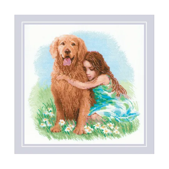 Cross stitch kit "True Friend" 30x30 SR2158