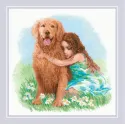 Cross stitch kit "True Friend" 30x30 SR2158