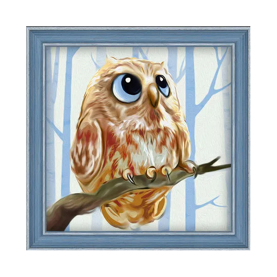 Deimantų tapybos rinkinys "Owlet" 15*15 cm AM1550