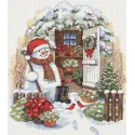 Bonhomme de neige pour abri de jardin D08817