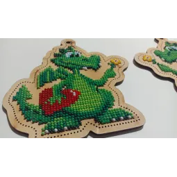 Fėjos Violetinė suknelė (karoliukai) FBNGI-007