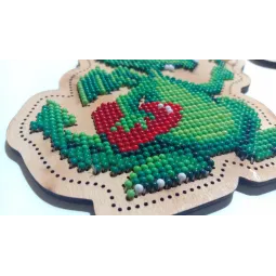 Fėjos Violetinė suknelė (karoliukai) FBNGI-007